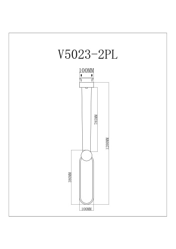 Светильник Moderli Store V5023-2PL фото 4
