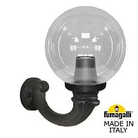 Светильник уличный настенный Fumagalli GLOBE 250 черный, прозрачный G25.132.000.AXF1R
