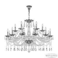 Люстра Bohemia Ivele Crystal 1607/12+6/360 Ni