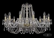 Люстра Bohemia Ivele Crystal 1402/12/300 G Leafs