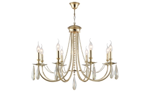 Люстра Crystal Lux VICTORIA SP8 GOLD/AMBER фото 3