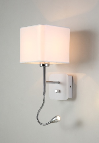 Бра Crystal Lux PACO AP2 CHROME/WHITE фото 3