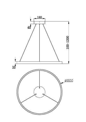 Подвесной светильник Maytoni Rim MOD058PL-L42W3K фото 3