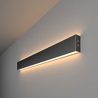 Линейный светодиодный накладной двусторонний светильник Elektrostandard 78см 30Вт 3000К черная шагрень 101-100-40-78