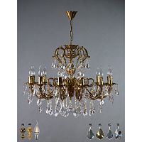 Подвесная люстра ALICANTE Ambiente 8888/12 AB New Leaf