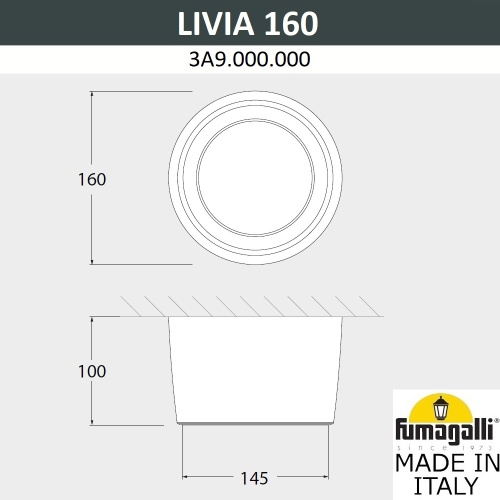 Потолочный светильник Fumagalli LIVIA 160 3A9.000.000.AXD1L фото 3
