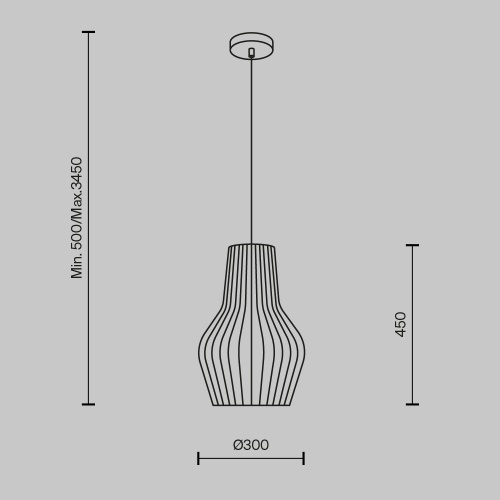 Подвесной светильник Maytoni Roots MOD191PL-01W1 фото 8