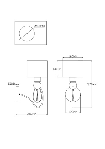 Бра Moderli V2583-1W фото 3
