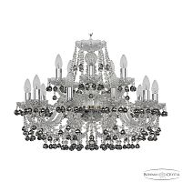 Люстра Bohemia Ivele Crystal 1409/10+5/240 Ni K781