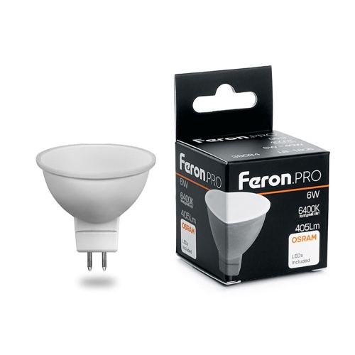 Лампа светодиодная Feron G5.3 6W 6400K 38085