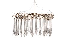 Люстра круглая Капли шампань Garda Decor 86-8035/800