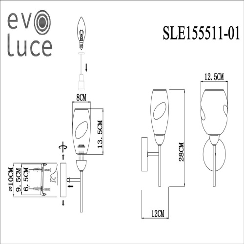 Бра Evoluce Gloa SLE155511-01 фото 8