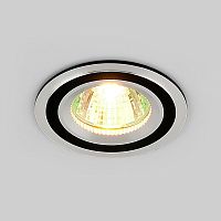 Алюминиевый точечный светильник Elektrostandart Vode 5305 MR16 CH/BK хром/черный