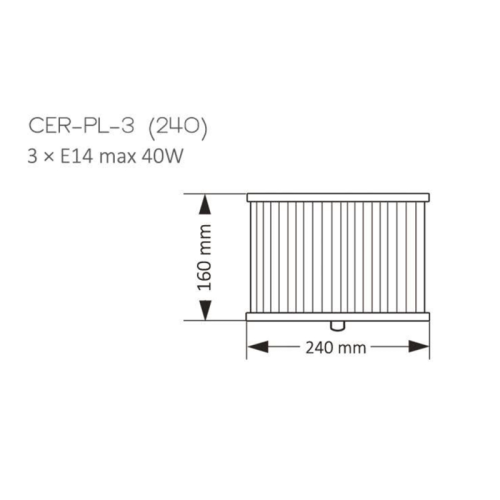 Люстра Kutek CERO CER-PL-3(N)240 фото 3