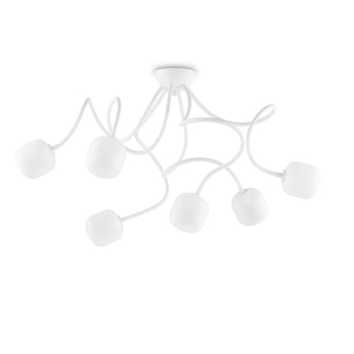Люстра потолочная Ideal Lux Octopus PL6 Bianco