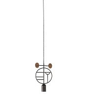 Подвесной светильник NOMON HOME WOODEN DOTS, CONF. 19, GRAPHITE/COLOR WDBS19
