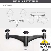 Консоль для паркового фонаря Fumagalli консоль MIDIPILAR 000.000.A20.A0