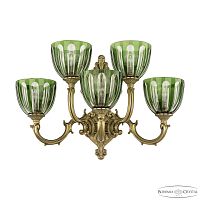 Бра Bohemia Ivele Crystal Verona 7214B16/3+2/210 FP P1 U Clear-Green/H-1H