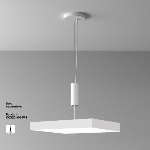 Потолочный светильник Maytoni Zon C032CL-90W4K-SQ-W фото 4