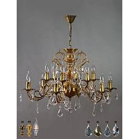 Подвесная люстра ALICANTE 8888/6+6 AB Leaf crystal
