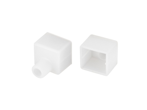 Заглушка WPH-FLEX-1616 WHITE с отверстием 2977990408636