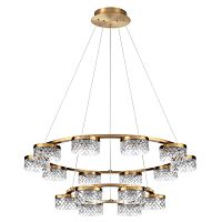 Люстра Odeon Light L-VISION ODL24 447 FIVRE античн.бронза/металл/акрил LED 96W 4000K 6333лм  5032/96L