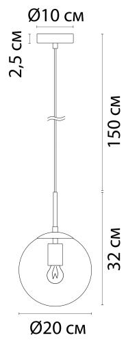 Светильник подвесной Arte Lamp VOLARE A1920SP-1GO фото 9