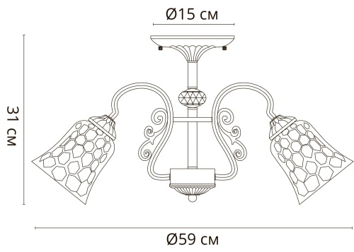 Светильник потолочный Arte Lamp NICOLE A2702PL-3AB фото 12