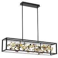 Люстра Odeon Light L-VISION ODL24 393 BILD черный/золото/металл/металл LED 1*65W 4000K  5065/65L