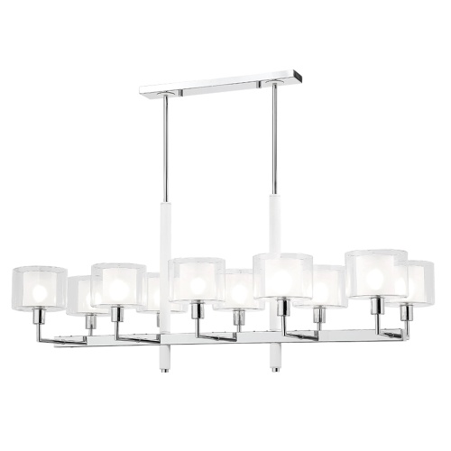 Люстра Crystal Lux MAESTRO SP-PL10 L1100 CHROME фото 4