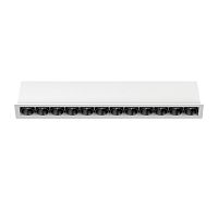 Встраиваемый светильник Denkirs SPACE со светодиодом L240mm 220V 20W 38° 4000К IP20 белый/черный алюминий DK2515-WB