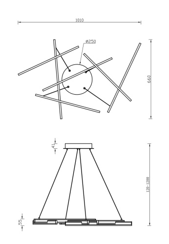 Подвесной светильник Maytoni Line MOD016PL-L75MG4K фото 6