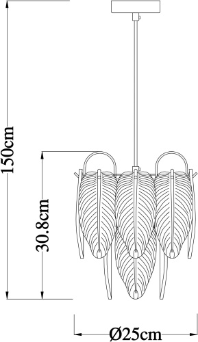 Подвес Arte Lamp EVIE A4052SP-1SG фото 7