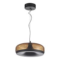 Светильник подвесной ST-Luce RIPPLE Черный/Коричневый, с пузырьками LED 1*42W 3000K SL6014.603.01