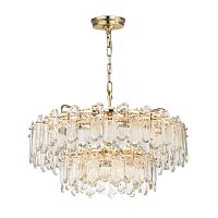 Люстра Odeon Light HALL (В 2-Х КОРОБКАХ) ODL24 503 BULLON золото/прозрачный/металл/хрусталь E14 22*40W  5069/22