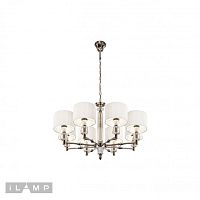 Подвесная люстра iLAMP Alexa P2404-8 Nickel