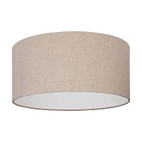 Потолочный светильник Eglo FENIGLIA, 1X40W (Е27), H240, ?475, сталь, черный / текстиль, лен, натуральный