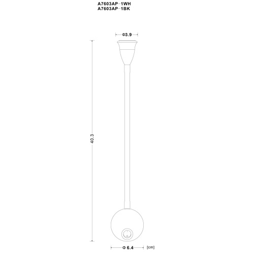 Бра Arte Lamp A7603 A7603AP-1WH фото 4