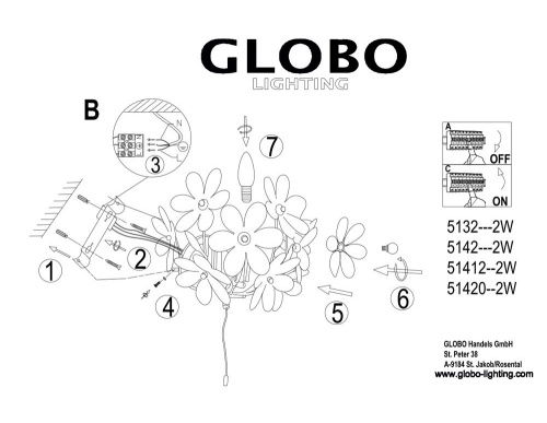 Бра Globo Juliana 5132-2W фото 5