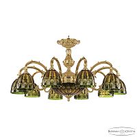 Люстра Bohemia Ivele Crystal Verona 72209P/10/250 G P1 D Amber-Green/H-1I