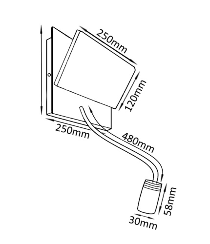 Бра Crystal Lux CLT 226W250USB WH фото 4