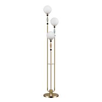 Торшер Odeon Light MODERN ODL_EX24 83 PALLE золотой/корич./голубой/зеленый/белый матов./металл/керамика/стекло E14 3*40W  5405/3F