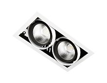 Карданный светильник 12W T812 BK/CH 2*12W 4200K