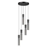 Люстра каскадная Odeon Light черный/дымчатый/металл/стекло LED 5*5W 3000K SCROW 5058/25L