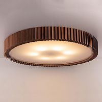 Потолочный светильник Woodled Rotor Chandelier 1000 , американский орех , вплотную к потолку RС-02-1000-5