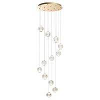 Люстра Odeon Light золотой/металл/акрил LED 56W 4000K 4651лм CRYSTAL 5008/56L
