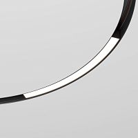 Slim Magnetic Трековый светильник для радиусного шинопровода 16W 4200K Planar чёрный Ø 800мм 85180/01 4690389204906