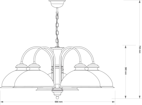 Люстра Kutek LIDO LID-ZW-5(P) фото 3