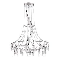 Люстра Odeon Light FLAMENCO IP20 LED 51W 4000K хром/металл/хрусталь 6699/51L