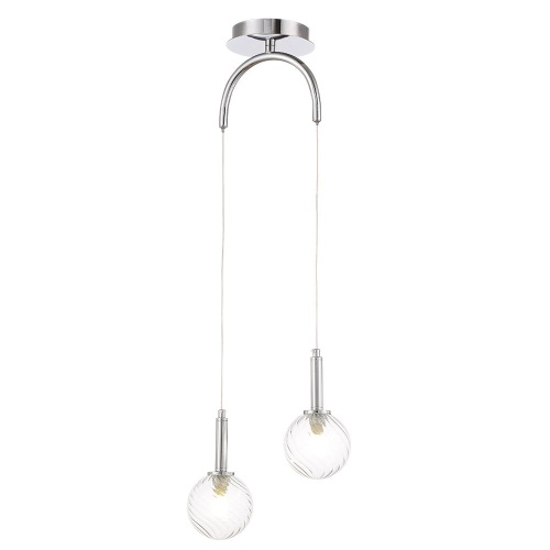 Светильник подвесной Crystal Lux LUXURY SP2 CHROME фото 4